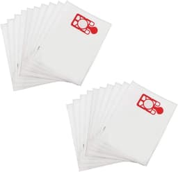 Stofzuigerzakken - geschikt voor Numatic Henry, Hetty, James, PPR-240, 604015 - Vervanging van NVM 1CH 1B/C stofzakken - 20 stuks - wit en rood — thumbnail 1