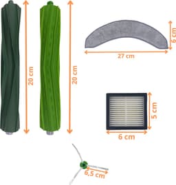 Accessoirespakket voor iRobot Roomba Combo J7 PLUS / Combo J9 PLUS - Filter/Dweil/Zijborstel/Afzuigrol — thumbnail 2