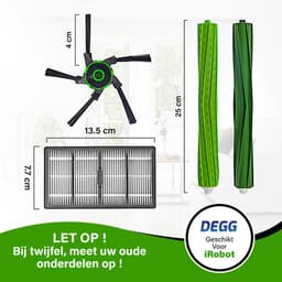 DEGG - Onderhoudsset - Geschikt voor iRobot Roomba S9 & S9+ - Premium Kwaliteit - Jaarpakket — thumbnail 5