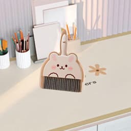 Mini Stoffer en Blik Set - Kleine Bezem Set - Snel Opruimen - Compact Ontwerp — thumbnail 3