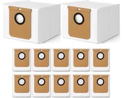 12-pack stofzuigerzakken geschikt voor Eufy L50, L60 robotstofzuigers - wegwerpvervangingsstofzakken met grote capaciteit