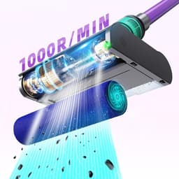 Elektrische Nat-Droog Dweilkop - Stofzuigerrolborstel - Geschikt Voor Dyson V7 V8 V10 V11 V15 - Wasmop Hoofd — thumbnail 3