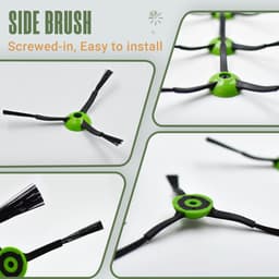 Vervangingsonderdeelset voor iRobot Roomba J Plus J5+ J6+ J7+ J8+ J9+ – 1 rubberen borstel, 1 voorwiel, 5 HEPA-filters, 6 zijborstels, 2 stofzakken — thumbnail 4