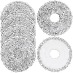 6 mop pads, geschikt voor Dreame L40 Ultra/X40 Ultra/X50 Ultra/L50 Ultra/L10S Ultra/L10s Pro Ultra Heat, vervangende onderdelen, geschikt voor Dreame L10S Ultra Gen2/L40S Ultra/X30 Ultra/L10 Ultra — thumbnail 1
