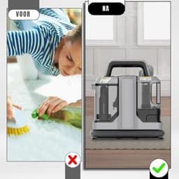 Allvia® Tapijtreiniger Machine - Tapijtreiniger Stofzuiger - Tapijtreiniger - Vlekkenreiniger - Bankreiniger - 450W - Grijs - ‎30CM x 16CM x 26 CM — thumbnail 5