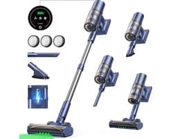 Laresar V11- Steelstofzuiger Draadloos - Steelstofzuiger Zonder Zak Op Accu - 650W - 75000PA - 2 in 1 - Ook Als Kruimeldief