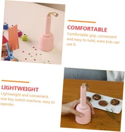 Mini Stofzuiger - Desktop Reiniger - Bureau Schoonmaken - Draadloos Oplaadbaar - 17.5 cm - Roze — thumbnail 5