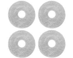 PromoHome Vervangende Mopdoeken 4 Stuks - Geschikt voor Dreame L10 Ultra/L10S Pro/L10S Ultra/L10S Pro Ultra Heat/L10 Prime/L20 L30 L40 L50 Ultra/X30 X40 X50 Ultra/Mova E30 V50 Ultra P10 P50 Pro Ultra Robotstofzuigers