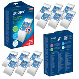 AreoSe - Stofzuigerzakken en filters voor Electrolux Philips Beko - 12 zakken + 1 filter — thumbnail 1