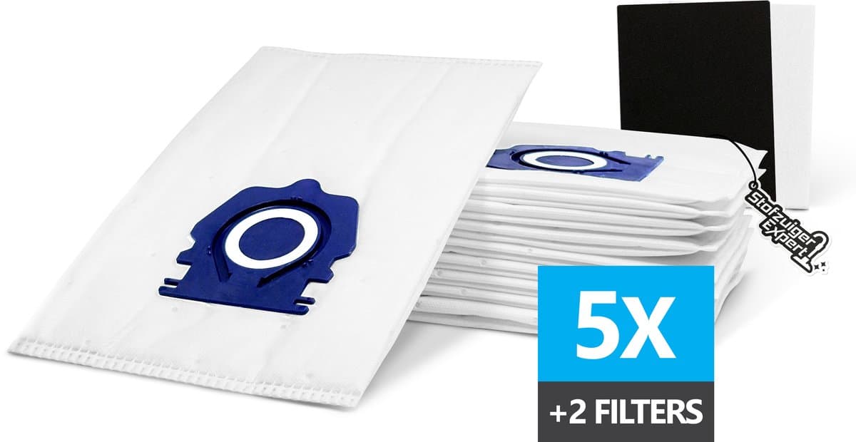 5x PREMIUM PRO 3D Stofzuigerzakken Geschikt voor Miele GUARD - 5 Stofzakken + Hygiëne en Motor filter meegeleverd! Premium kwaliteit zakken - Cat & Dog - Anti Allergie -Geschikt voor o.a. Miele GUARD L1, M1, S1 — afbeelding 1