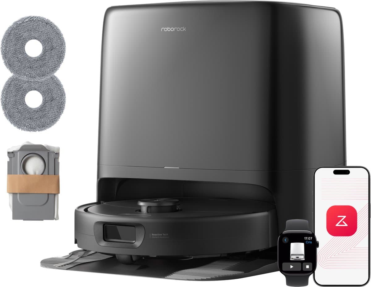 Roborock Qrevo 2 Pro Set-Robotstofzuiger-FlexiArm-technologie-25000 Pa-dubbel anti-klitsysteem-Intensieve tapijtreiniging 15 mm Dweilverhoging-Drogen met 45°C hete lucht en zelfreiniging op 75°C-Roborock SmartPlan 3.0-Reactive Tech obstakelvermijding — afbeelding 1
