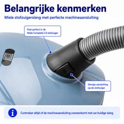 Stofzuigerslang geschikt voor Miele Complete C3 - Vervanging voor Origineel — thumbnail 3