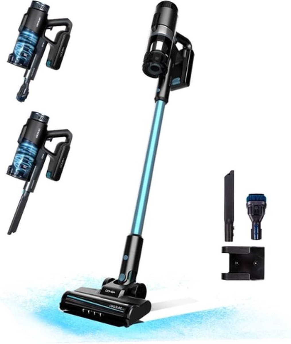 3 in 1 PRO Steelstofzuiger – Draadloos – Stofzuiger zonder Zak – Op Accu – Veelzijdig – Vacuum Cleaner – 12000PA Zuigkracht – 215W – Blauw — afbeelding 1