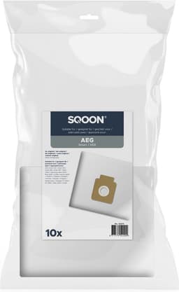 SQOON® Stofzuigerzakken 10 x Geschikt voor AEG GR.51 Smart 4 Serie - Vervangt GR51S / 9001667402 - High Filtration — thumbnail 2