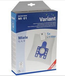 Microfiber MIELE type G, H, N stofzuigerzakken (MI01) ( 5 x stofzakken + 1 knipfilter — thumbnail 1