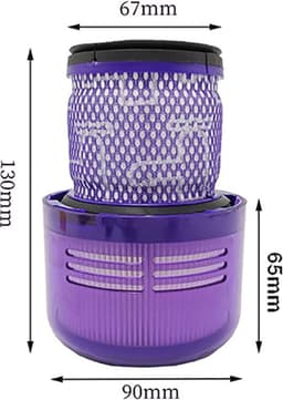 3 x HEPA filter compatible met Dyson V11 en V15 Stofzuiger Motor Wasbaar Absolute Pro Total Clean Torque Drive Animal Parquet SV14-Promessa-Design. — thumbnail 5