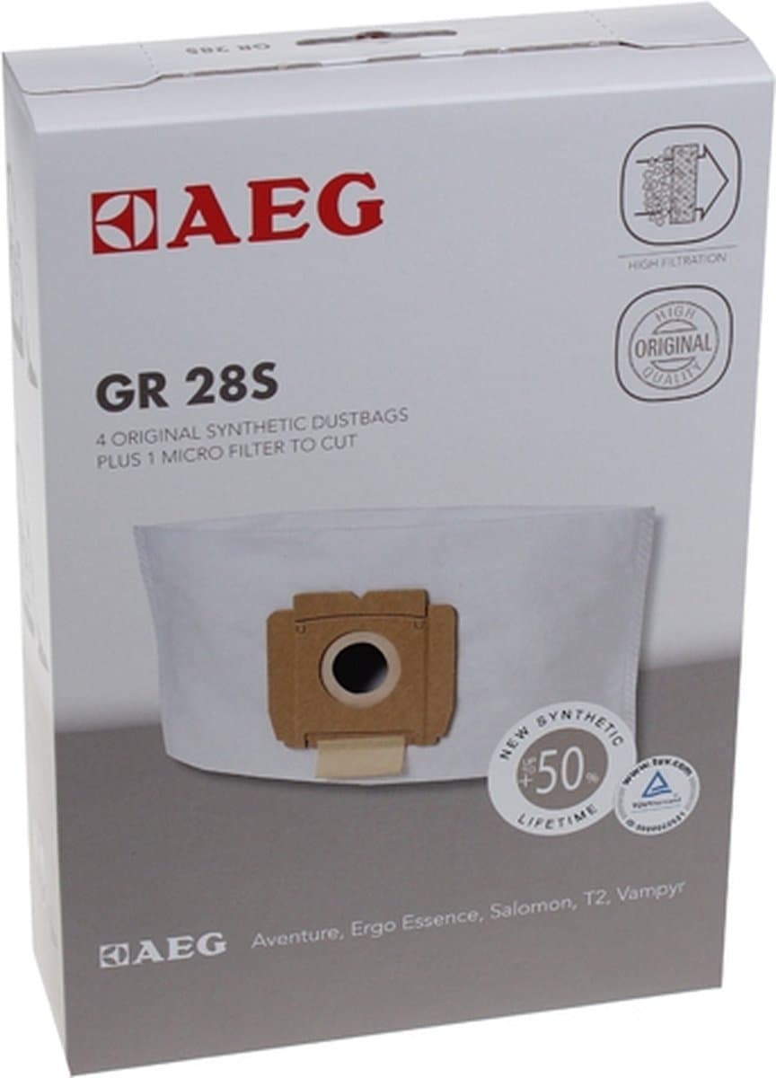 AEG S-Bag GR28S - Stofzuigerzakken - 4 stuks — afbeelding 1