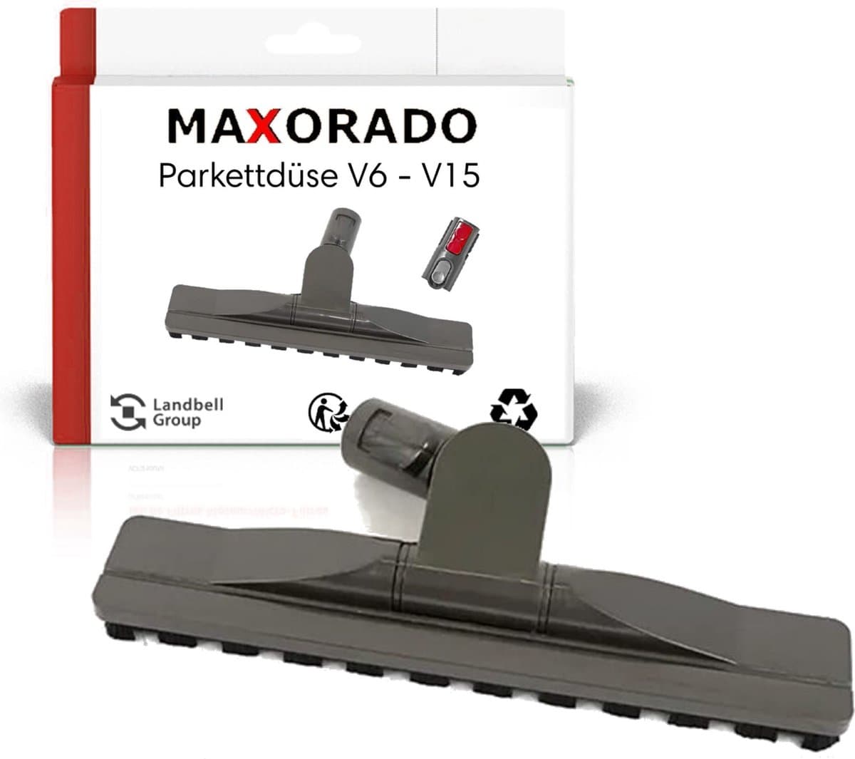 Maxorado Parketmondstuk geschikt voor Dyson V6, V7, V8, V10, V11, V15 stofzuiger - harde vloer zuigmond — afbeelding 1