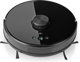 Nedis SmartLife Robotstofzuiger - Navigatiemethode: Laser navigatie - Wi-Fi - Capaciteit opvangreservoir: 0.6 l - Automatisch opladen - Maximale gebruiksduur: 2 uur - Zwart - Android / IOS — thumbnail 1