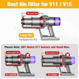 Stofopvangbakken en filters Geschikt voor Dyson V11, V15, SV14, SV17, SV15, SV22 en SV28. — thumbnail 5
