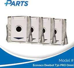Ecovacs Deebot T30 PRO Omni Stofzakken (4 Stuks, Plus.Parts® alternatief voor DDB030031) — thumbnail 1