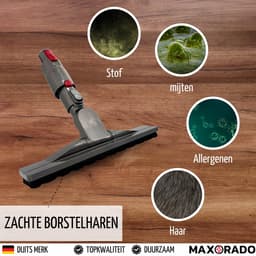 Maxorado Parketmondstuk geschikt voor Dyson V6, DC23, DC32, DC19T2, DC29, harde vloerzuigmond - parketborstel - opzetstuk geschikt voor Dyson stofzuigers — thumbnail 2
