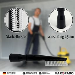 Maxorado XL meubelborstel voor stofzuiger met 45mm NW aansluiting – Ideaal voor meubels, auto-interieur en werkplaats - Universeel — thumbnail 4