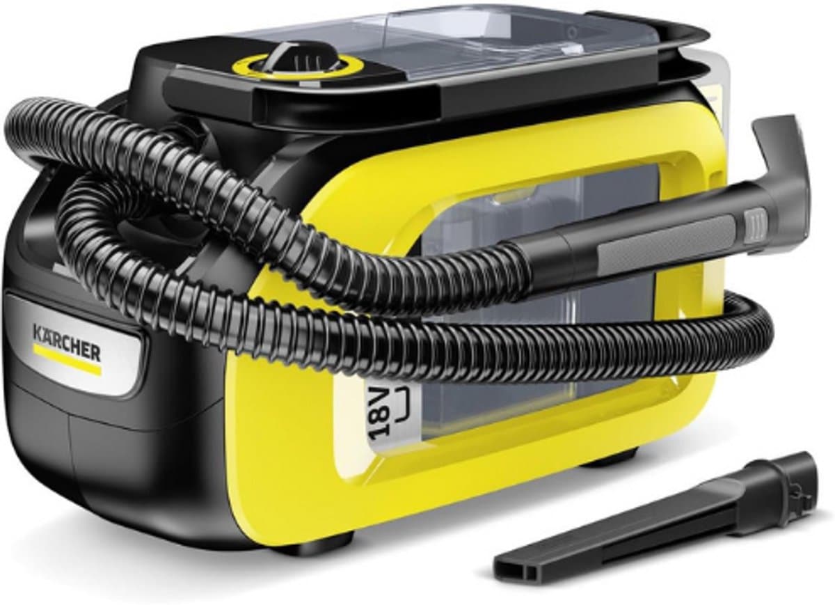 Kärcher SE 3-18 Compact 18V Snoerloze Tapijtreiniger 200W 6,5 m² 12-24 min. Accuduur 1,6L Watertank Exclusief 18V Accu — afbeelding 1