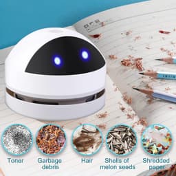 Draadloze Tafelstofzuiger - USB Oplaadbaar, Mini Stofzuiger met Hoge Zuigkracht - Ideaal voor Thuis, Kantoor en Auto — thumbnail 4
