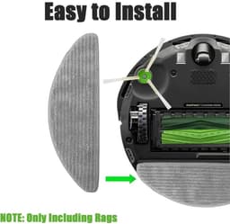 8-delig microvezel dweilmattenpakket, geschikt voor iRobot Roomba Combo i8, i8+, i5, i5+, j5, j5+ – zeer absorberend, geschikt voor harde vloeren en tapijten — thumbnail 2