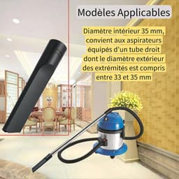 Dailygoods- Stofzuiger Nozzle - Platte Zuigkop - Universele 35mm Stofzuigeraccessoires - Flexibel Ontwerp - Effectieve Hoekreiniger - Geschikt voor Computer en Meubels - Stofzuigeraccessoire — thumbnail 3