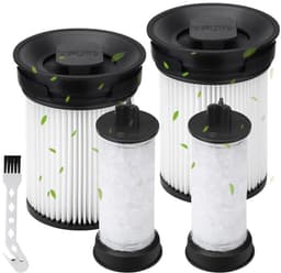 5 stuks - inclusief 4 Filter en 1 kwast - voor Miele Triflex HX1 HX-FSF - wasbare filters met borstel - Vervangingsonderdelen voor stofzuigers — thumbnail 1