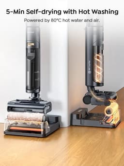 Sensova - S7 Pro Slimme Vloerreiniger - Zuig-mopmachine voor Huiselijke Reiniging - 80°C Zelfreinigend Warm Water - 50 Minuten Batterijduur — thumbnail 3