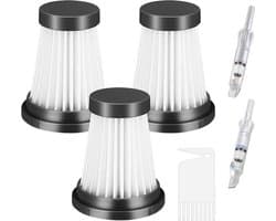 Drie HEPA-filters Geschikt voor MOOSOO K12/K12 Pro/K13 en Genius Invictus One 1.0 X7/2.0 stofzuigers; vervangingsonderdelen Geschikt voor huishoudelijke schoonmaak- en veegapparatuur.