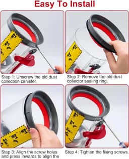 Stofreservoir en afdichtingsring accessoires Geschikt voor Dyson V10 stofzuigers — thumbnail 2