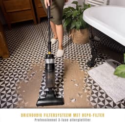 RUX® Steelstofzuiger met snoer - Steelstofzuiger - Stofzuiger - Zwart - ‎13cm x 25cm x 113cm — thumbnail 2