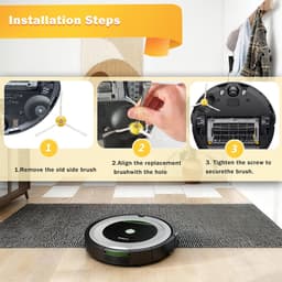8 zijborstels als accessoire geschikt voor iRobot robotstofzuigers uit de 800- en 900-serie. — thumbnail 3
