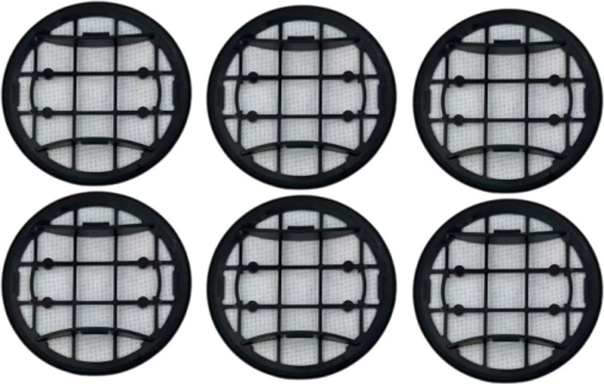 6 stuks - Filterpatronen en filterzeven - spons - Wasbare schuimfilter & inlaatfilter voor Philips-VC 7000 8000-serie XC7053 XC7055 XC7057 XC8055 — afbeelding 1