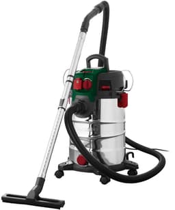 Parkside Nat en Droog Stofzuiger - Vermogen: 1500 W - Zuigkracht: max. 181 mbar - Capaciteit tank: 30 L - Traploos instelbare luchtstroom - Geluidsarme motor - Met korte nalooptijd voor optimale reststofopname — thumbnail 1