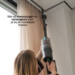 Achaté Steelstofzuiger V2 Draadloos – 300W Krachtige Stofzuiger Zonder Zak – Handstofzuiger & Kruimeldief – HEPA Filter – 4 Opzetstukken – LED Verlichting – Wandmontage – 50 min Accu — thumbnail 4