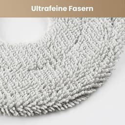 Dweilpads reserveonderdelen - Set van 6 vervangende doekjes geschikt voor Dreame L10s Ultra Gen 2 / L10s Pro Ultra / X40 / X50 Ultra / X50 Master / L40 Ultra AE / L40 Ultra/Mova E30 Ultra / P50 Pro Ultra - diameter 135mm - rond - grijs — thumbnail 5