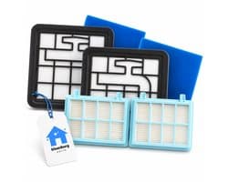 Kleanburg 6 delige Filter Set geschikt voor Philips PowerPro Compact, PowerPro Active, 5000 serie, 3000 serie, FC8010/02
