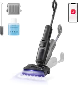 Roborock F25 Ultra-Vloerreiniger-Nat Droog Stofzuiger-draadloos-Elektrische dweil-22000 Pa-stoomreiniger 180 °C-warm water 86 °C-drogen in 5 minuten bij 90 °C-plat 180 graden-wielen ondersteund door AI-besturing via app — thumbnail 1