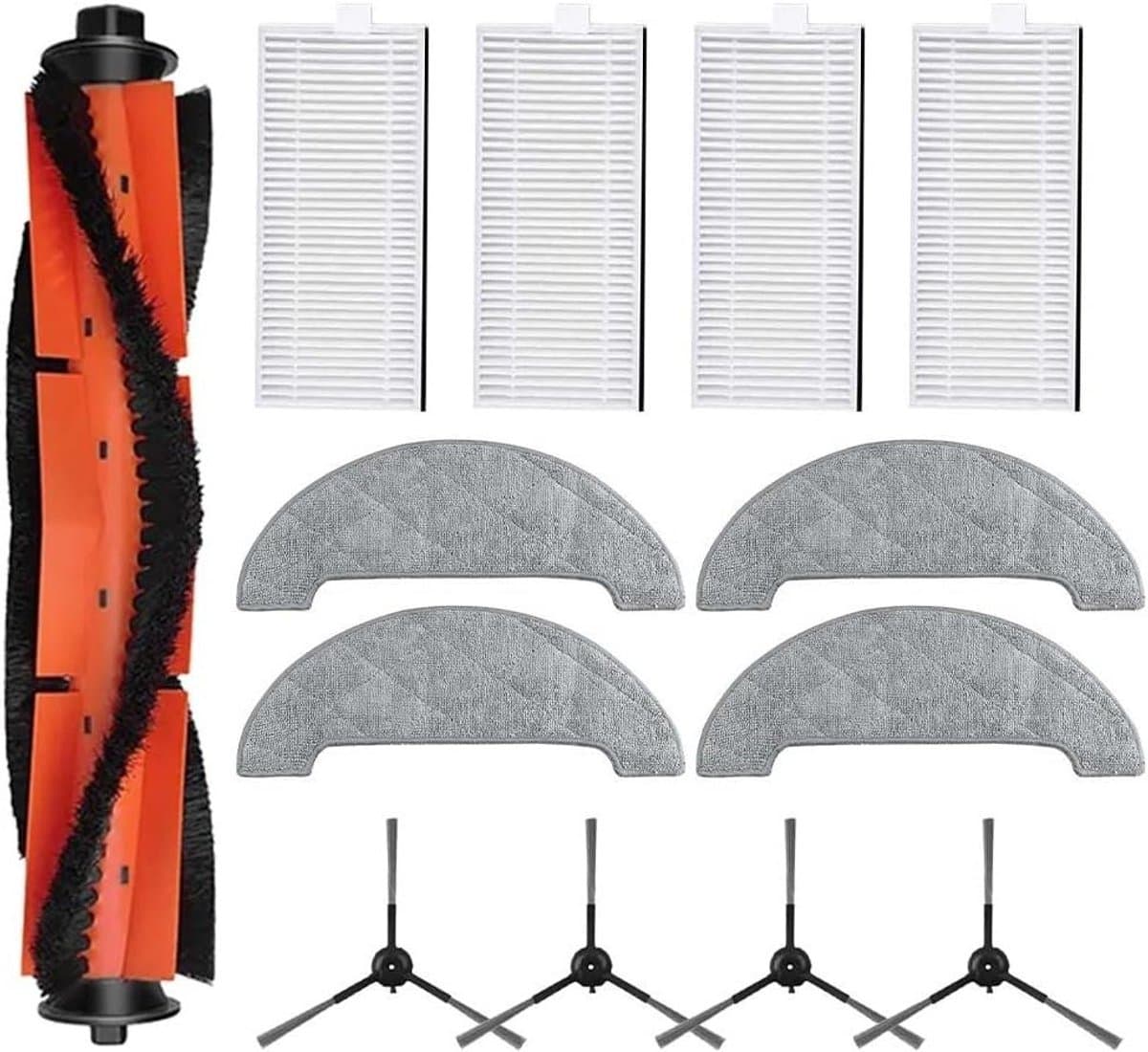 Stofzuiger Accessoire Kit - Vervangende Onderdelen Set - Robotstofzuiger Onderhoud - Specifiek voor RV1 Modellen - 190 g - Zoals afgebeeld — afbeelding 1
