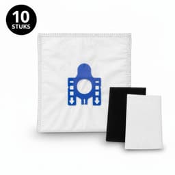 Stofzuigerzakken – Geschikt voor Miele G/H/N – 10 Stuks + Filters – Voor Complete C3, C2 & Classic C1 – AAA+ topkwaliteit huismerk stofzuigerzakken van dravaro. — thumbnail 1