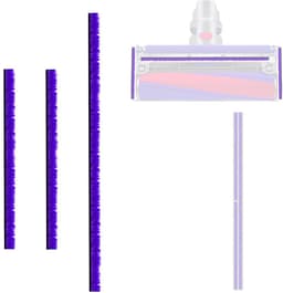 ONF3 - Set van 3 pluche strips - Stofzuiger accessoires - Blauw - Zelfklevende pluche band - Geschikt voor Dyson V6 V7 V8 V10 V11 V12 V15 — thumbnail 1