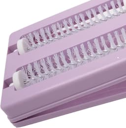 Handmatige Vegen - Stofverwijderaar Tapijt - Snel Huishouden - Dubbele Borstels - 26 cm - Paars — thumbnail 3