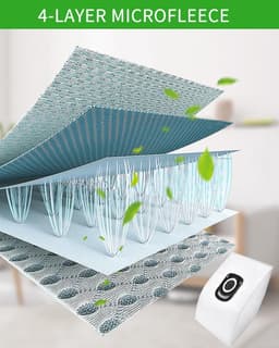 Stofzuigerzakken - Hygiene+ zakken - Stofvrij werken - 5-laags microvezel - 15 stuks - Wit — thumbnail 2