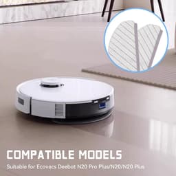 4 microvezeldoeken voor robotstofzuiger, geschikt voor DEEBOT T10/T10 Plus, reinigingsaccessoires met dweilfunctie, ideaal voor efficiënt onderhoud, veegmachine-accessoires — thumbnail 5