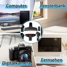7-delige stofzuigermondset, universele zuigmondenset, stofzuigeraccessoires, multifunctioneel mondstuk en borstelset, universele borstel voor auto, tapijt-accessoires, geschikt voor Kärcher, Miele — thumbnail 2